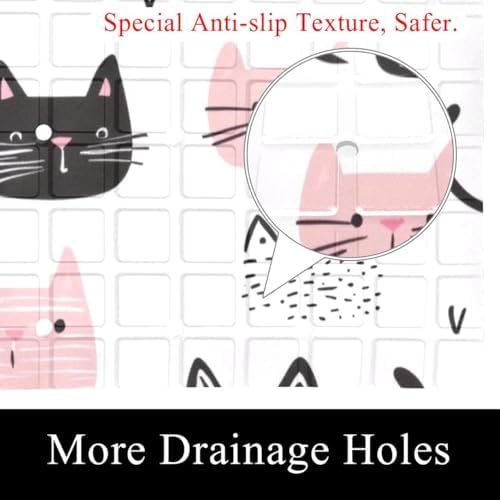 Non Slip Bathtub and Shower Mat 26.8x15.1 inch, Bath Mat - Image 2