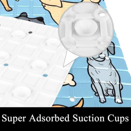 Shower Mat Bathtub Mat, 26.8x15.1 inch, Non-Slip Bath Mat - Image 3