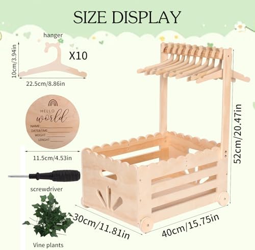 Wooden Baby Shower Crate Closet - Image 2