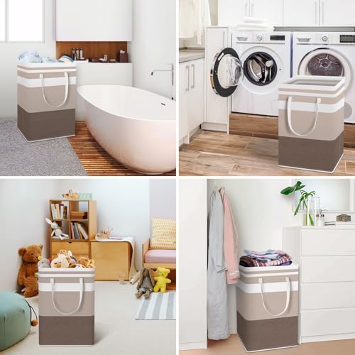 HomeHacks 2 Pack Large Laundry Baskets, Laundry Hampers Bags - Image 6