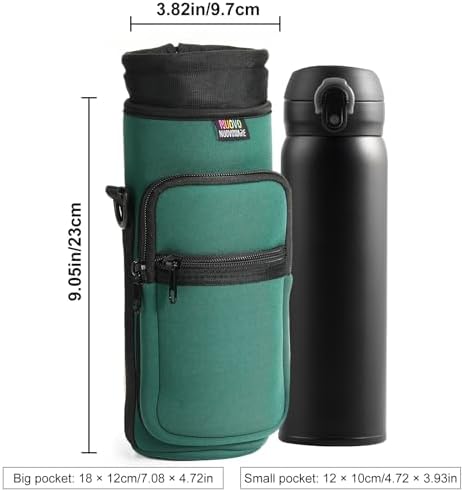 Nuovoware Water Bottle Carrier Bag, 40oz Bottle Pouch Holder, Adjustable - Image 4