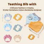 8-Pack Muslin Baby Bibs for Drooling and Teething - Image 5