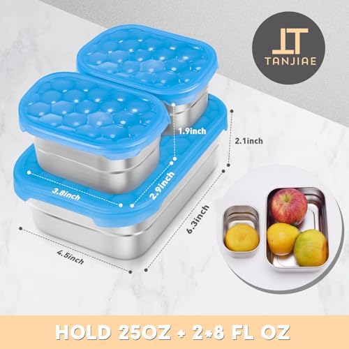 Tanjiae Small Stainless Steel Lunch Containers - Image 2