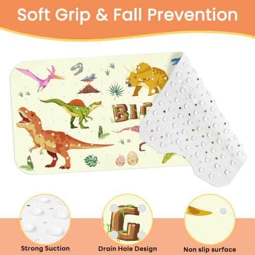 Baby Bath Mat for Tub, Non Slip Kids Bath Shower Mat, 40 X 16 Inch - Image 3