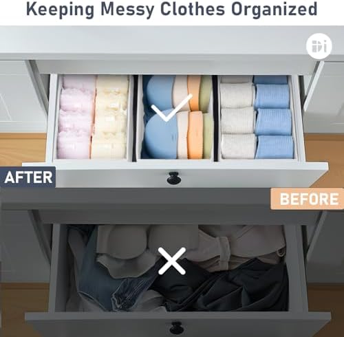 DIMJ Drawer Organizer Clothes - Image 5