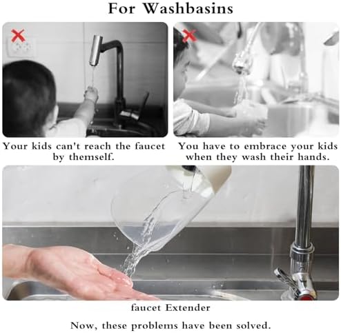 Faucet Extender for Kitchen and Bathtub Sink, Universal Sink Handle Extenders - Image 5