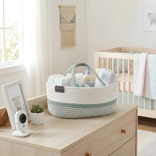 DECOMOMO XL Baby Caddy Organizer, Extra Large Diaper Caddy Basket - Image 2