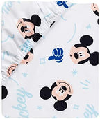 Lambs & Ivy Disney Baby Forever Mickey Mouse 3-Piece Blue Crib Bedding Set - Image 7