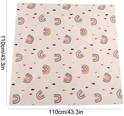 High Chair Floor Mat, 110 x 110 cm Splat Floor Mat, Protective Floor Splash Mat - Image 2