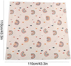 High Chair Floor Mat, 110 x 110 cm Splat Floor Mat, Protective Floor Splash Mat - Image 2