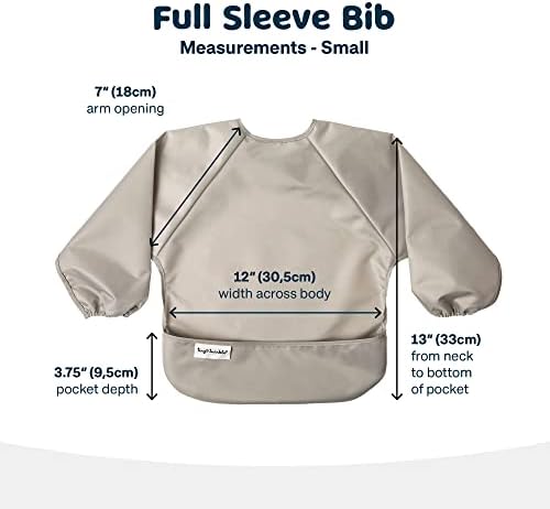 Tiny Twinkle Long Sleeve Bib for Babies & Toddlers | 2-Pack Waterproof Smock - Image 3