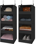 GRANNY SAYS 4-Shelf Hanging Closet Organizer, Foldable Storage by GRANNYSAYS