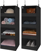 GRANNY SAYS 4-Shelf Hanging Closet Organizer, Foldable Storage by GRANNYSAYS