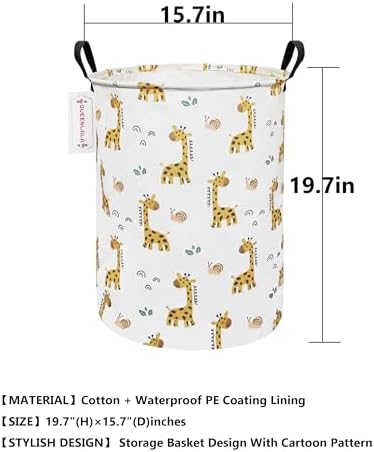Foldable Waterproof Round Fabric Laundry Basket Home - Image 2