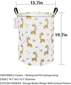 Foldable Waterproof Round Fabric Laundry Basket Home - Image 2