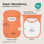 KeaBabies 8-Pack Bibs for Baby Girls, Pullover Baby Bibs - Image 3