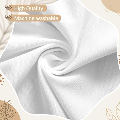 Hahafelt 28 x 52 Inch White Scalloped Crib Skirt, 14 Inch Drop - Image 3