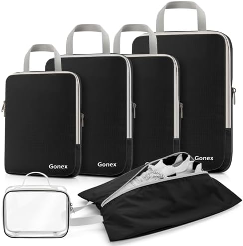 Gonex 6-Piece Compression Packing Cubes by Gonex