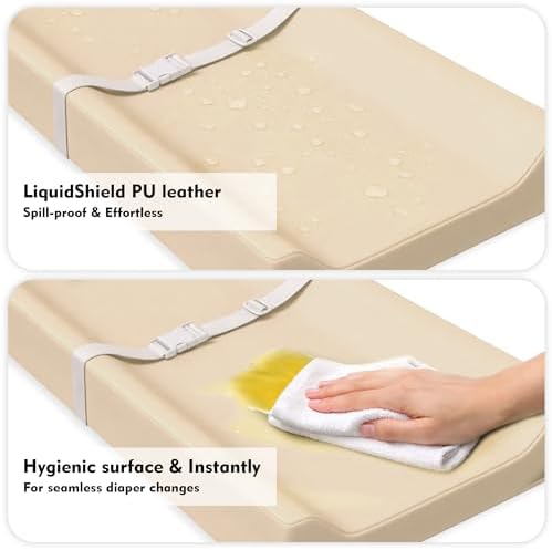 Waterproof Vegan Leather Baby Changing Pad Cover - Image 3