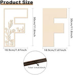 Layered 12 Inch Large Wooden Letters F - Image 2