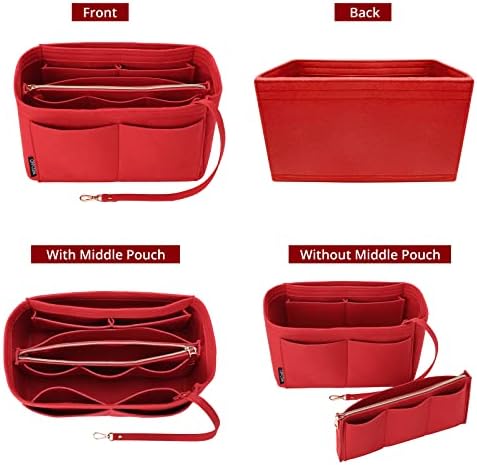 OPPOSHE Purse Organizer Insert for Handbags, Softened Felt Bag Insert Organizer - Image 6