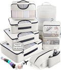 Veken 8 Set Packing Cubes for Travel Essentials, Anti-Wrinkle Buckled Suitcase by Veken