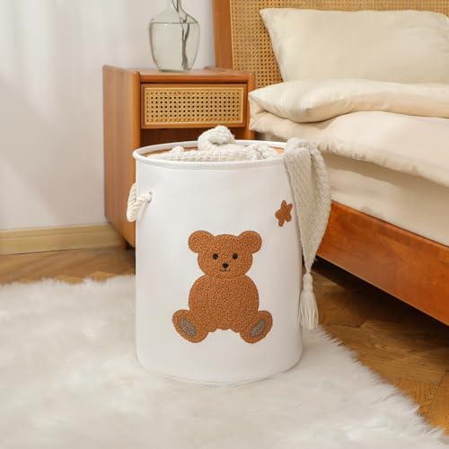 Kids Laundry Basket Nursery Hamper Baby Laundry Basket Stuffed Animal Toys - Image 5