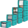Fab totes 10 Pack Storage Bags for Clothes Blanket Storage Bins by Fabtotes
