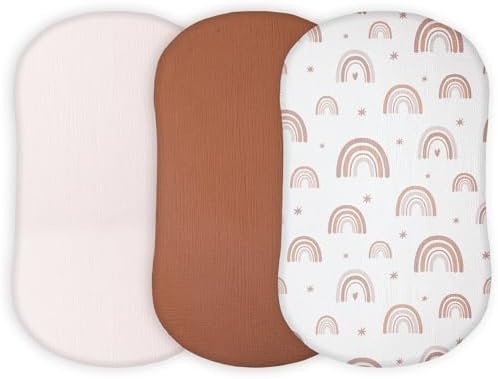 TansyPanda Muslin Halo Bassinet Sheets by TANSYPANDA
