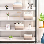 ICERZCZ Shelf Baskets for Organizing, Storage Baskets for Shelves, Woven - Image 2
