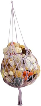 Stuffed Animal Storage Hammock Corner Hanging Net Stuffy Animal Hammock Macrame by Amdermi