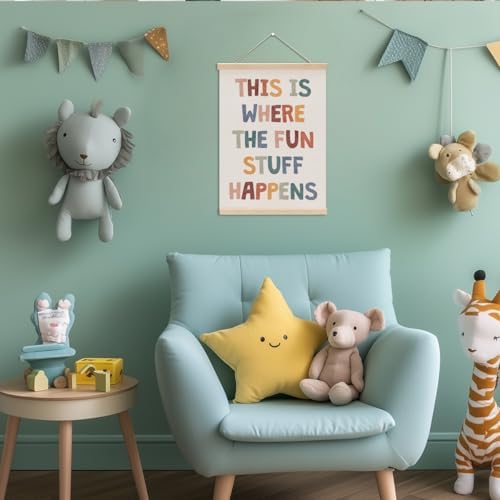 Boho Wall Hanger Nursery Decor, Playroom Essentials - Image 4
