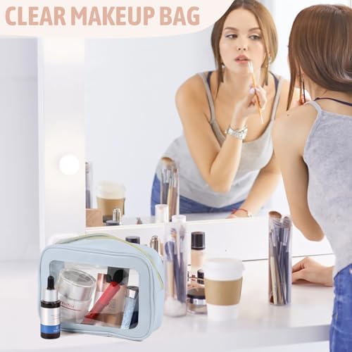 YOPCDJ 3PCS Clear Toiletry Bag, TSA Approved Travel Pouch - Image 2