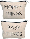 Pearhead Mommy and Baby Things Zipper Pouches, Organizer Bags by Pearhead