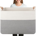OIASKET 108L Cotton Rope Storage Basket by OIASKET