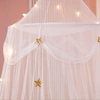 Bed Canopy with Lights for Girls, Extra Large Dome Mosquito Net Reading Nook - Image 4