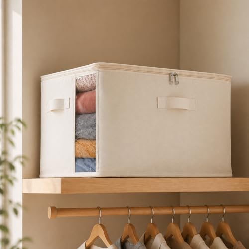 2 Pack Canvas Comforter Storage Bags - Image 6
