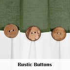 FRAMICS Farmhouse Cotton Linen Curtains - Image 3
