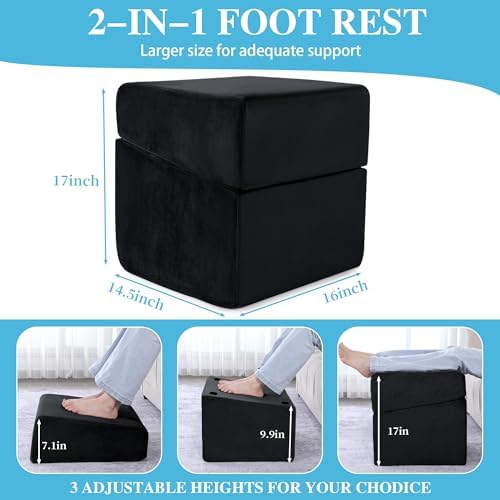 Under Desk Foot Rest, ROYALAY Ergonomic Office Footrest - Image 2