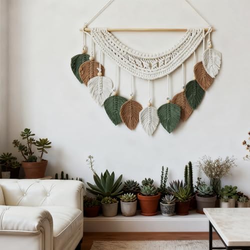MSFENG Macrame Wall Hanging Tapestry Boho Wall Decor Wall Art Decorations - Image 5