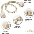 NazTur Magnetic Curtain Tiebacks, Curtain Ties, No-Drill Holdbacks - Image 3