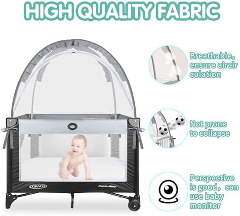 Crib Tent - Crib Net to Keep Baby in, Stop Baby from Climbing Out of Crib - Image 4