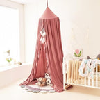 Mengersi Bed Canopy for Girls, Ruffled Canopy Bed Curtains Canopy for Girls Room - Image 7