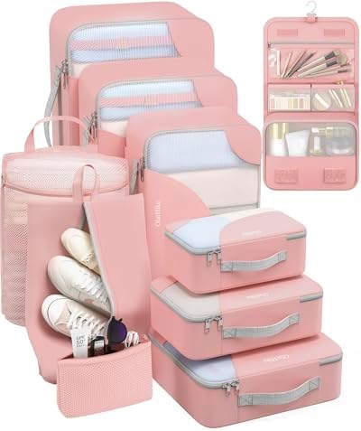 OlarHike Packing Cubes for Travel, Gifts for Women Mom, Anti-Tearing Suitcase by OlarHike