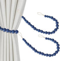 Boho Wood Bead Curtain Tiebacks Curtain Holdbacks by OCIOLI