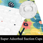 Bathtub Mat Non Slip 26.8x15.1In, Floral Pattern Bath Mat - Image 3