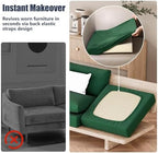 8Pcs Outdoor Cushion Covers, Stretch Patio Furniture Couch Chair Slipcovers - Image 5