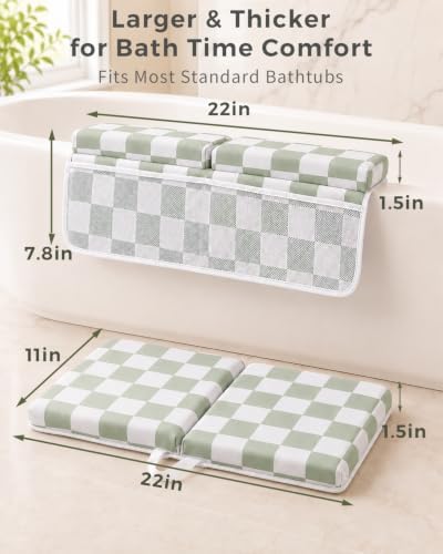 Bath Kneeler and Elbow Rest Pad Set, 1.5'' Kneeling Pad - Image 3