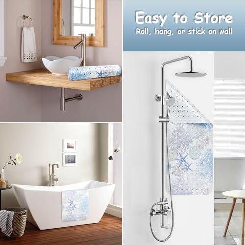 Bathtub Mat Non Slip, Extra Long Bath tub Mat Shower Floor Mat - Image 4