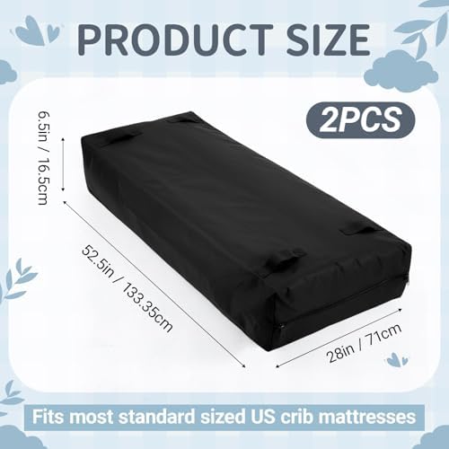 Colingmill 2 Pcs Reusable Crib Mattress Moving Bag, Oxford Cloth - Image 2